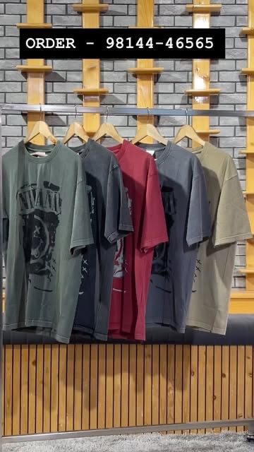 Printed tees on the rack