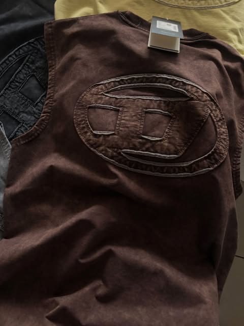 Diesel embossed crew tee